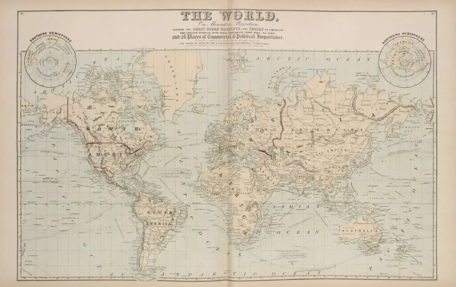 Carte du monde ancienne